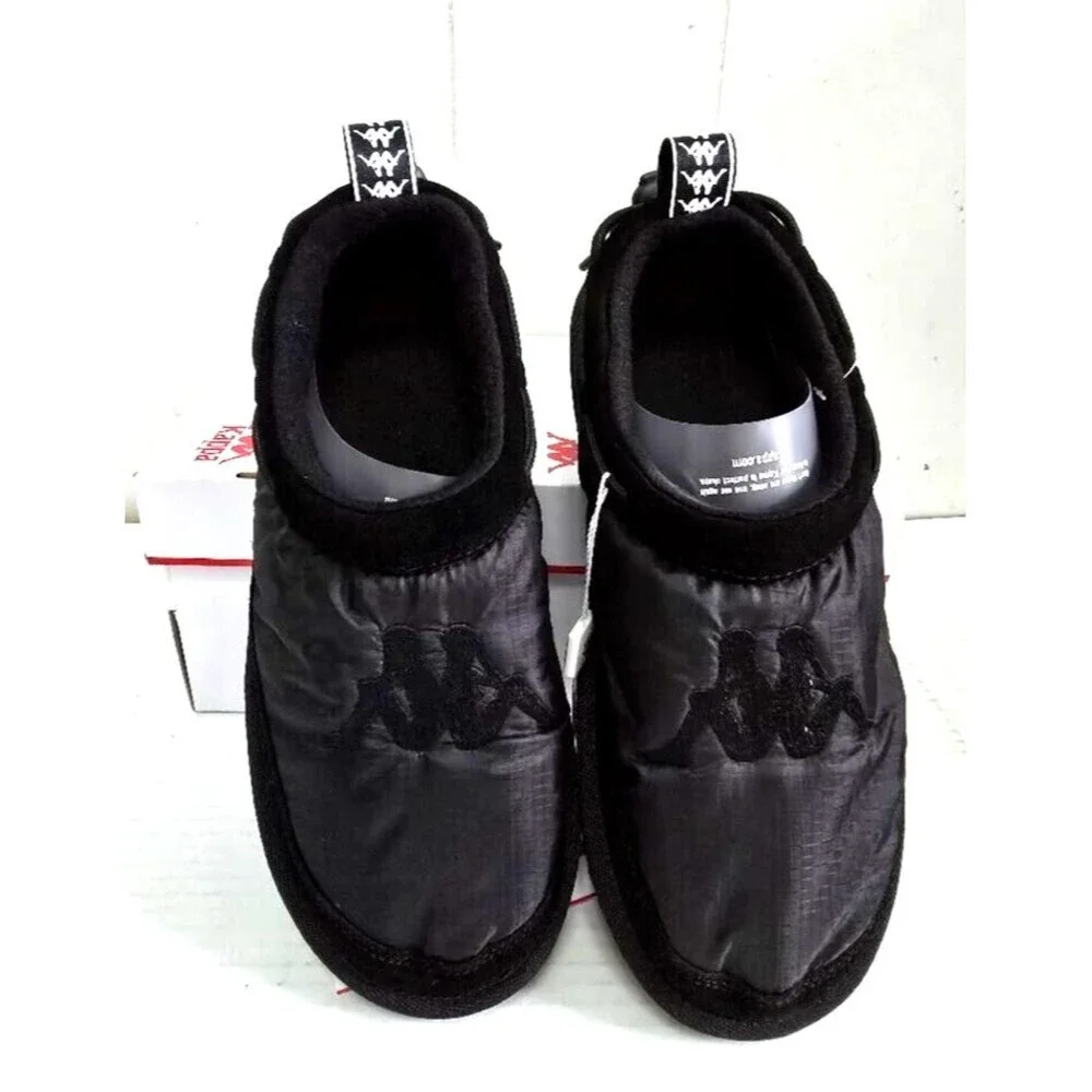 Kappa Auth Mule 3 Triple Black Slip-on Slipper Shoes Comfy Men's US Size…